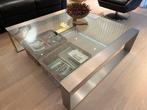 Glazen Salontafel, Ophalen, Vierkant, Minder dan 50 cm, 100 tot 150 cm