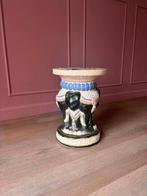 Bijzettafel keramiek vintage, Huis en Inrichting, Tafels | Bijzettafels, Ophalen, Zo goed als nieuw, Rond