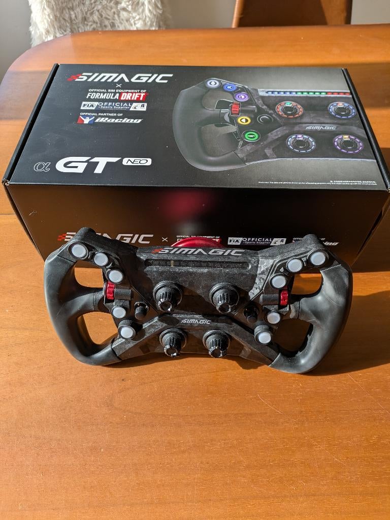 Simagic Alpha Pack (15Nm) + GT Neo stuurwiel als nieuw, Games en Spelcomputers, Spelcomputers | Overige Accessoires, Zo goed als nieuw