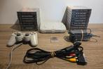 PSONE + 17 jeux + 1 manette + 1 carte mémoire, Enlèvement ou Envoi, Utilisé, Avec 1 manette, Avec jeux
