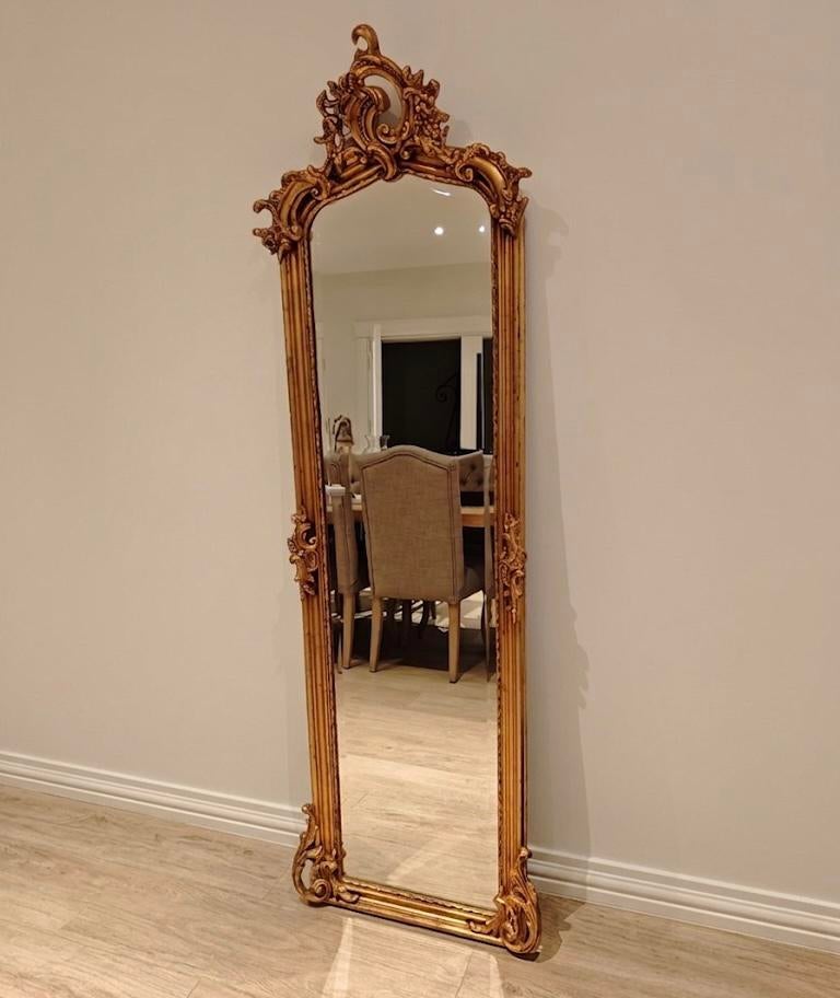 Prachtige antieke hout spiegel: GOED ALS NIEUW, Antiek en Kunst, Ophalen