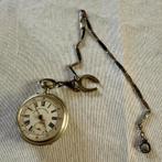 Antiek zakuurwerk 19de eeuw met ketting, Overige merken, Ophalen of Verzenden, Met ketting, Voor 1900