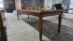 300 cm lange boerentafel mooi geleefd blad, Huis en Inrichting, Tafels | Eettafels, Ophalen of Verzenden, Gebruikt