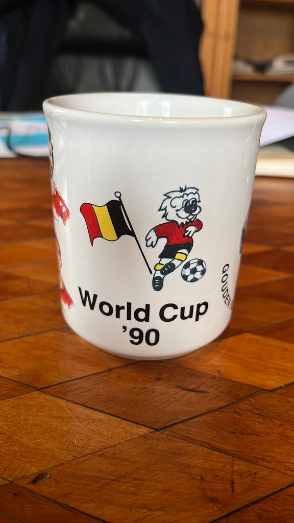 Mug diables rouges world cup 90, Collections, Enlèvement ou Envoi, Comme neuf