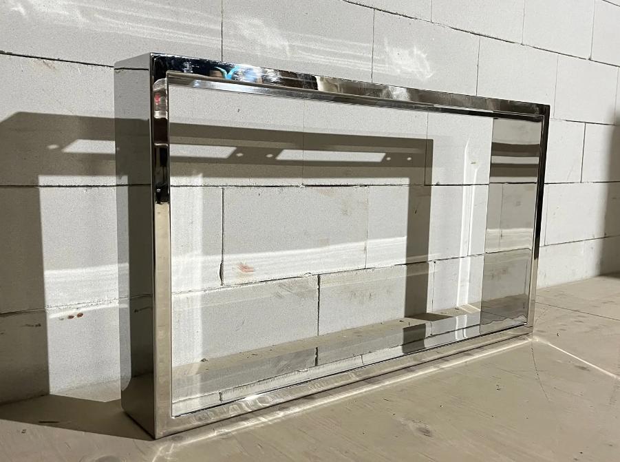 Exclusieve Rvs salontafelpoten set Louise Gepolijst Chrome, Huis en Inrichting, Tafels | Salontafels, Nieuw, Minder dan 50 cm