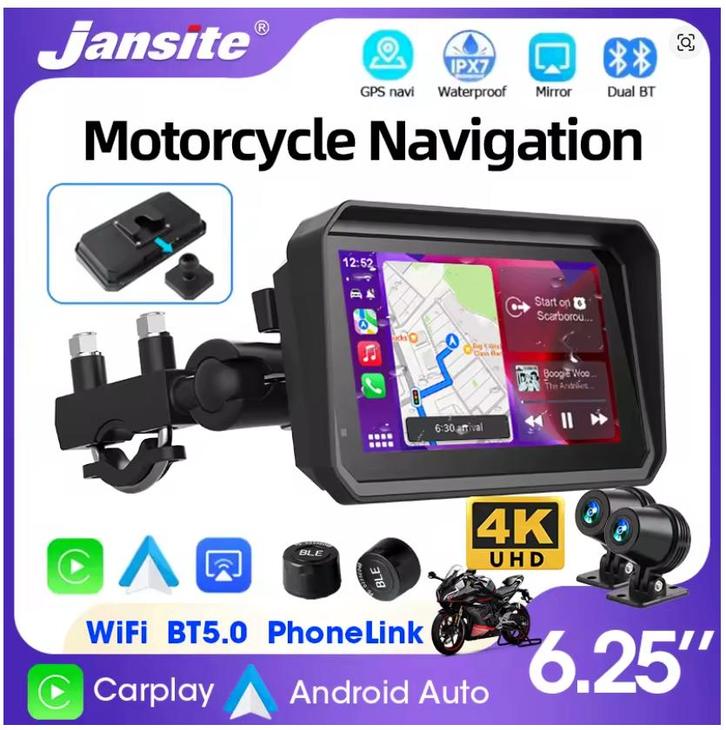 CarPlay Moto, GPS, DVR 2 caméras, etc., Motos, Accessoires | Systèmes de navigation, Neuf, Enlèvement ou Envoi