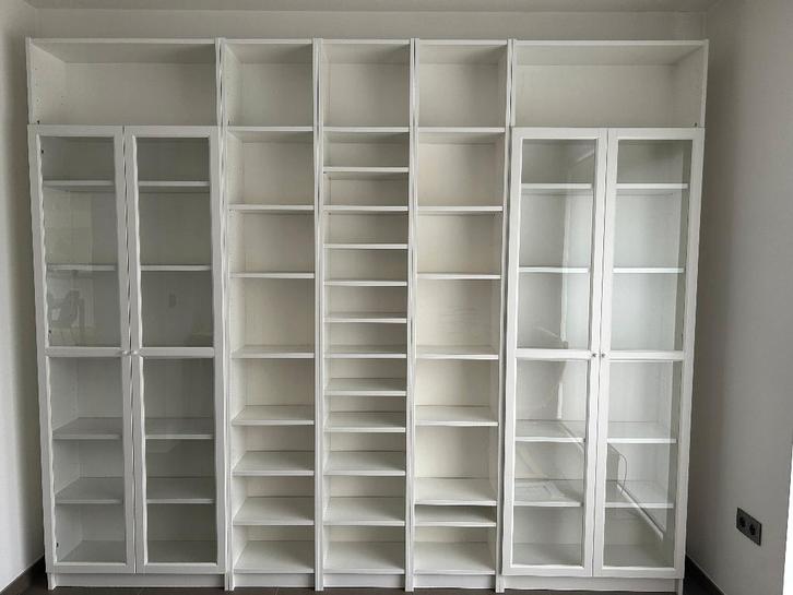 Boekenkast Ikea Billy, Huis en Inrichting, Kasten | Boekenkasten, Gebruikt, Met deur(en), Ophalen