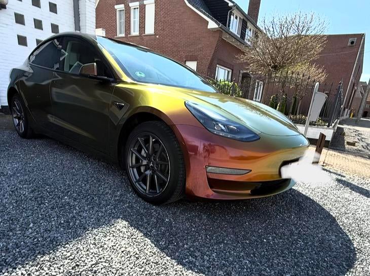 Tesla model 3 long range achterwielaandrijving, Auto's, Automaat, 4 deurs, Achterwielaandrijving, Zwart