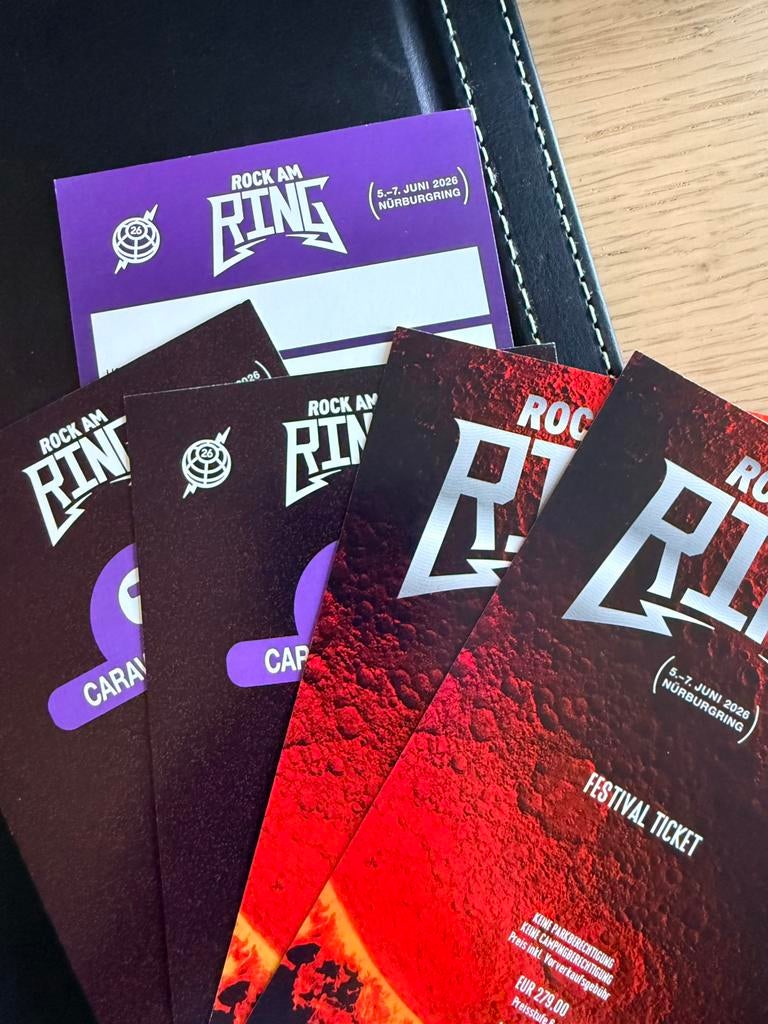 Rock Am Ring 2026: 2 tickets festival, camping & parking, Twee personen, Meerdaags