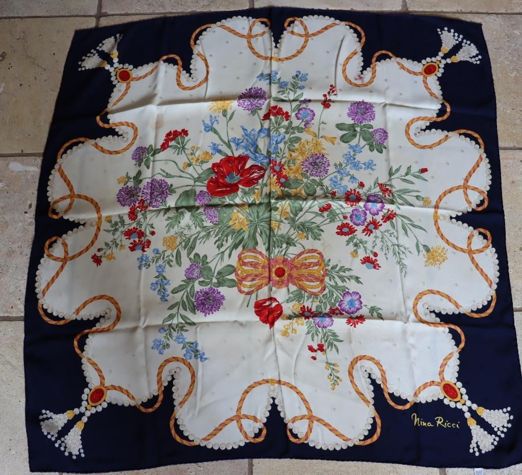 Foulard zijde vintage, Verzenden, Gedragen, Sjaal