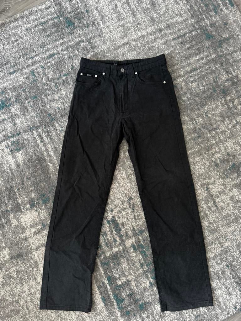 Hugo boss pants black m size, Kleding | Heren, Broeken en Pantalons, Ophalen of Verzenden, Zo goed als nieuw, Maat 48/50 (M), Zwart