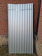 5 metalen golfplaten 2.2m x 1.1m, Ophalen, Golfplaat, Metaal, Grijs