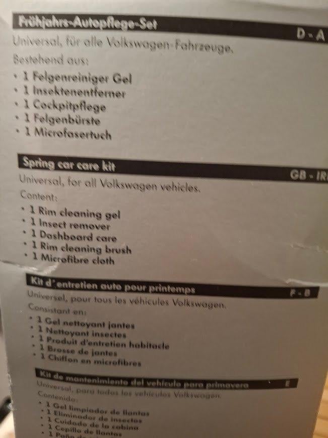 Spring care kit (VW), Autos : Divers, Produits d'entretien, Enlèvement