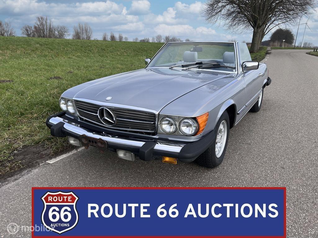 Mercedes-Benz 380 SL | 1982 | Route 66 Auctions, Auto's, Zwart, Mercedes-Benz, Bedrijf, Handgeschakeld