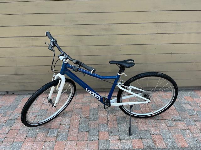 Woom 6 kinderfiets blauw, Enlèvement, Comme neuf