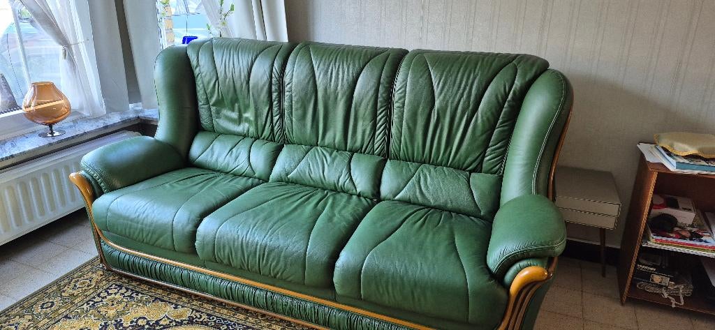 lederen salon, Ophalen, Zo goed als nieuw, Leer, Klasiek