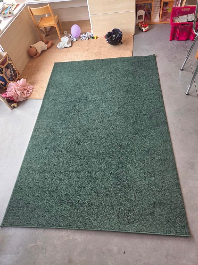 Groen tapijt SPORUP Ikea, maat 133x195cm, Ophalen, Groen