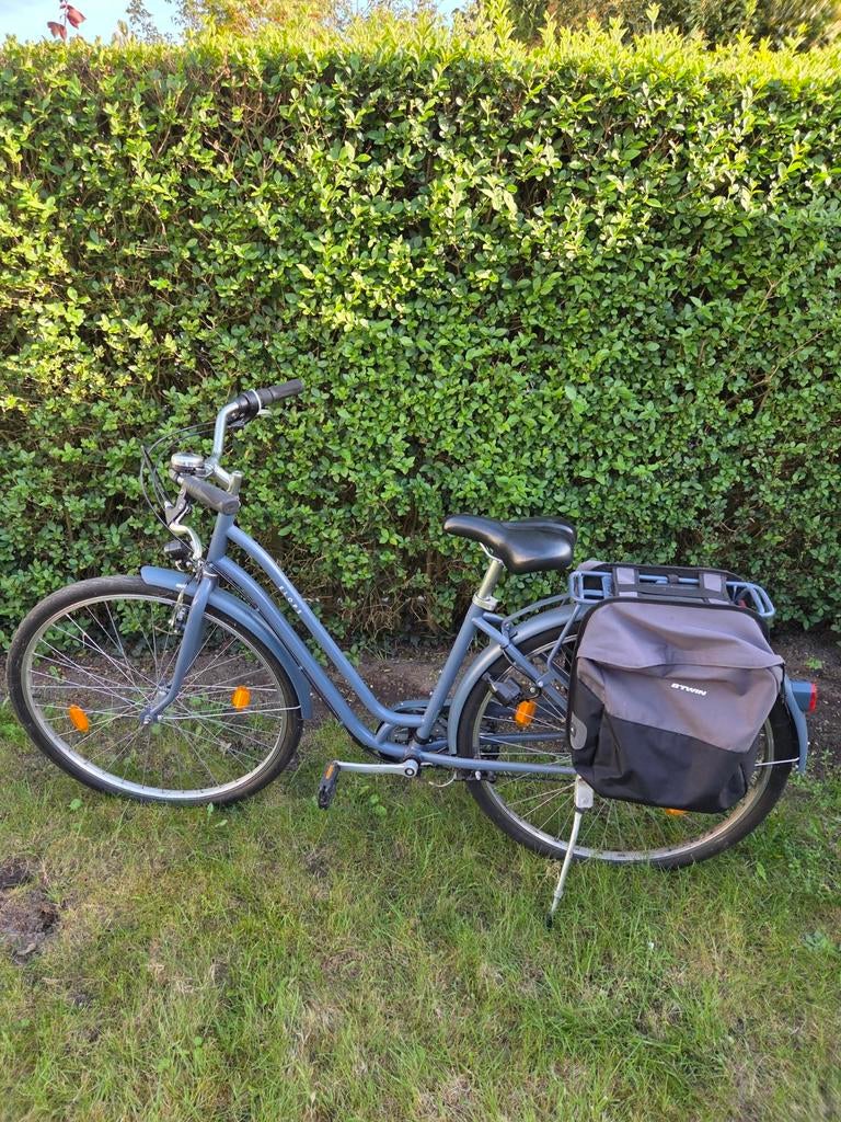 Elops stadsfiets 120 lage frame, Velgrem, Versnellingen, Zo goed als nieuw, 50 tot 53 cm