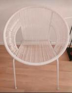 Stoel/fauteuil voor buiten/binnen, Huis en Inrichting, Stoelen, Ophalen, Kunststof, Wit, Zo goed als nieuw