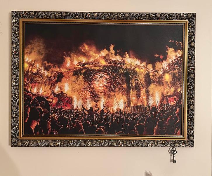 Tomorrowland art, Antiek en Kunst, Kunst | Schilderijen | Klassiek, Ophalen