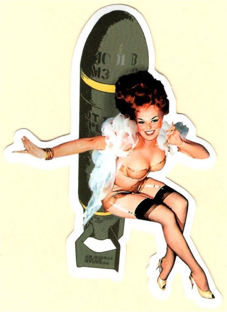 Pin Up Girl sticker #211, Verzamelen, Stickers, Nieuw, Verzenden