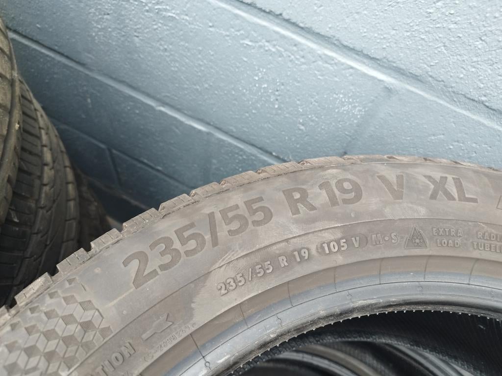 4 pneus Continental 235/55/19, Enlèvement, Pneu(s)