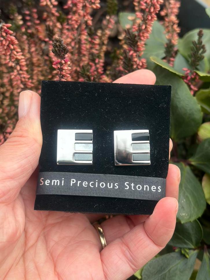 Moderne manchetknopen merk next stainless steel, Bijoux, Sacs & Beauté, Boutons de manchette, Comme neuf, Enlèvement ou Envoi