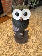 Unieke Handgesneden Houten Uil – 77 cm Hoog, Verzamelen, Ophalen, Gebruikt