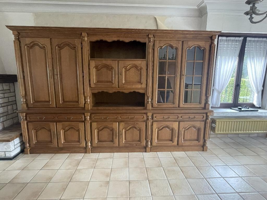 Wandkast, Ophalen, Met deur(en), 200 cm of meer, Eikenhout