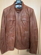 lederen herenvest, Ophalen, Maat 52/54 (L), Bruin, Zo goed als nieuw