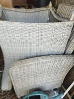 2 nieuwe rieten zetels met grijze kussens 1 met Relax, Enlèvement, Neuf