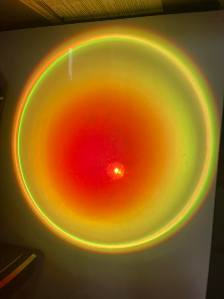 Lampe de table - Lampe de projection-port USB - Multicolore, Maison & Meubles, Enlèvement, Neuf, Multicolore