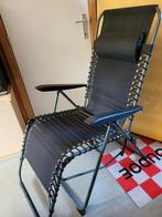 Opvouwbare relaxstoel zwart zo goed als nieuw, Enlèvement, Comme neuf, Ajustable