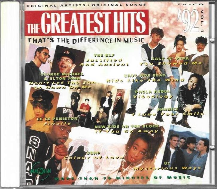 CD The Greatest Hits 1992 - Vol 1, CD & DVD, CD | Rock, Comme neuf, Pop rock, Enlèvement ou Envoi