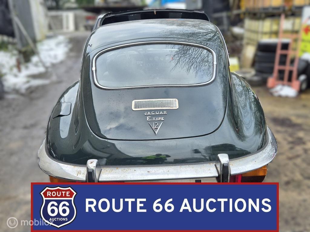 Jaguar E-Type Coupe | 1971 | Route 66 Auctions, Auto's, Zwart, Bedrijf, Handgeschakeld, Overige carrosserie
