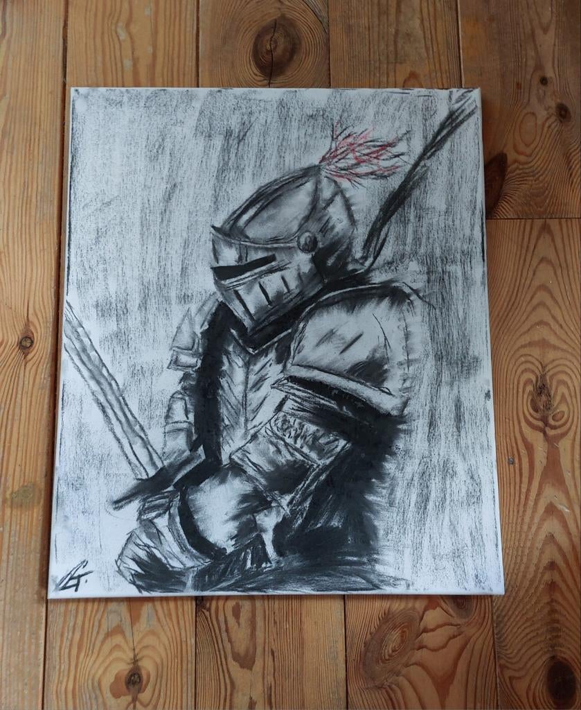 Kunstwerk: Medieval Knight, Ophalen of Verzenden