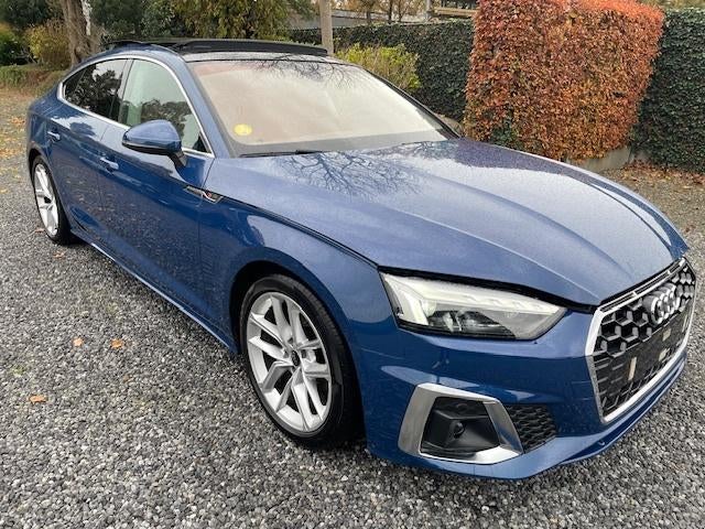 AUDI A5 SPORTBACK 35TDI S-LINE Hybride Pano Leder Keyless..., 4 deurs, Blauw, Bedrijf, Berline