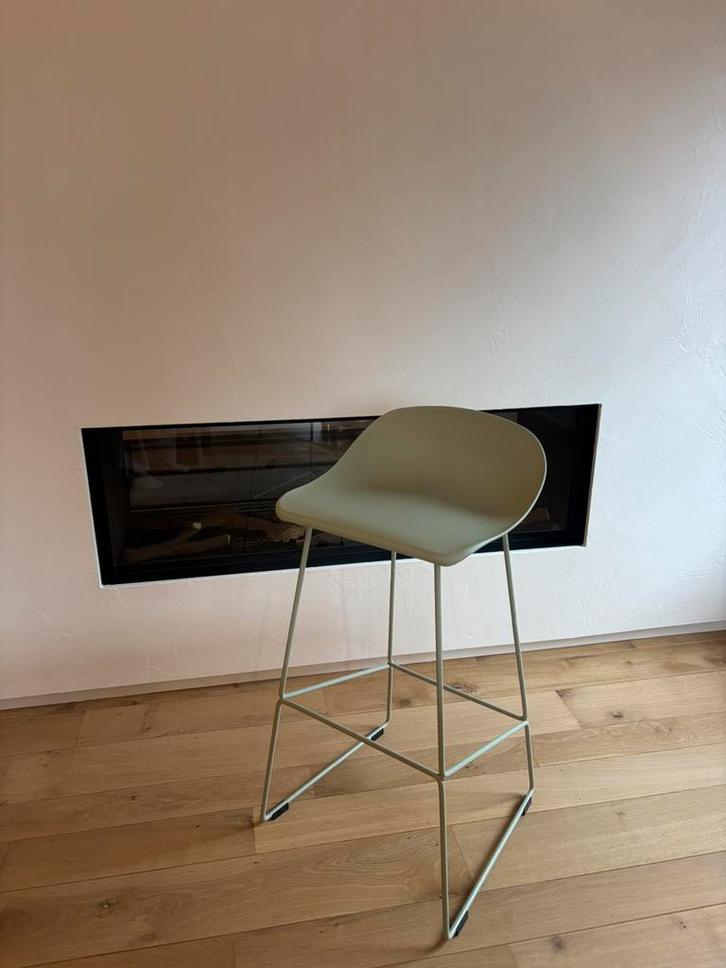 6xBarkruk Livin24: Ellen groen Scandinavisch design 76 cm, Maison & Meubles, Tabourets de bar, Comme neuf, 60 à 90 cm, Synthétique