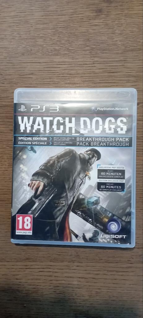 Jeux watch dogs PS3 édition spéciale, Enlèvement ou Envoi
