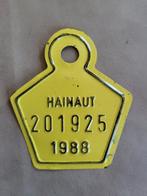 plaque de vélo ancienne Belgique 1987, Collections, Envoi, Neuf, Autre, Autres marques