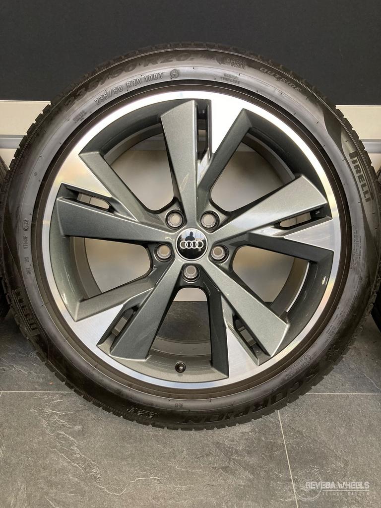 20” originele Audi Q4 Etron velgen + banden 5x112 breedset, Auto-onderdelen, Banden en Velgen, Banden en Velgen, Zomerbanden, 20 inch