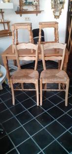 Table en pin 2 chaises et 2 tabourets, Maison & Meubles, Enlèvement, Pin