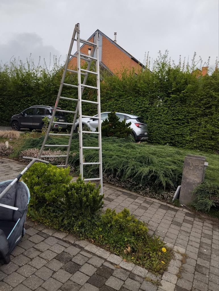 Échelle alu, 2 X3 m, Gebruikt, Ladder, Opvouwbaar of Inschuifbaar, 4 meter of meer