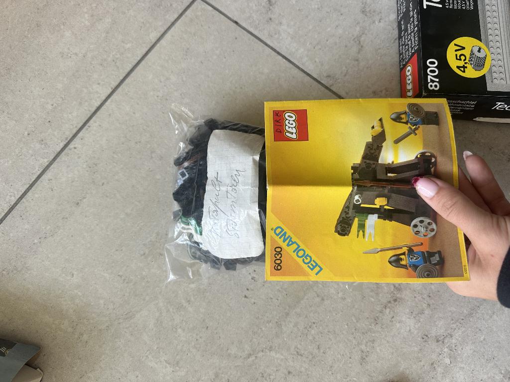 LEGO 6030 Castle katapult + boekje (vintage), Ophalen of Verzenden, Gebruikt, Complete set, Lego