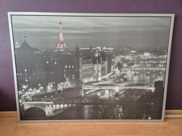 Groot wandkader Parijs 140100 cm – mooie staat, Antiquités & Art, Art | Dessins & Photographie, Enlèvement
