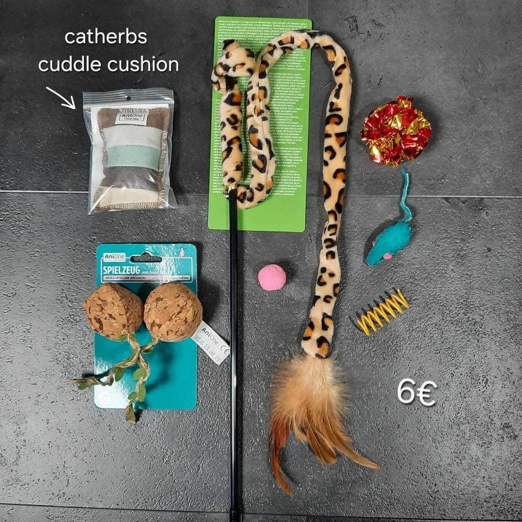 Kattenspeelgoed set, Animaux & Accessoires, Jouets pour chats, Neuf, Enlèvement ou Envoi