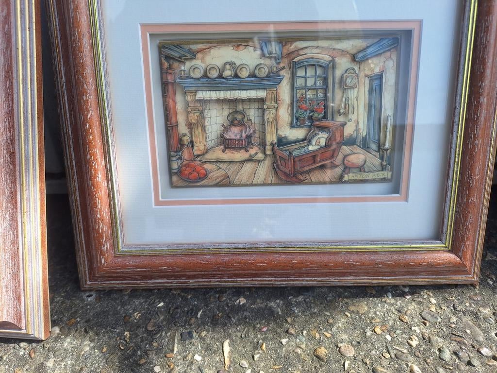 3d schilderij anton pieck . sms of bel 0492456787, Ophalen, Schilderij