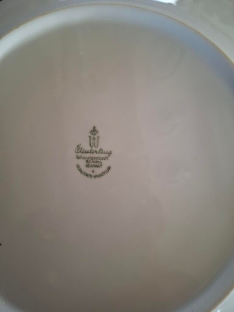 Winterlandschap bavaria sierband porselein jaren 60 70, Antiek en Kunst, Ophalen