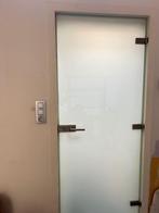 Glazen deur, Doe-het-zelf en Bouw, Ophalen, 80 tot 100 cm, Binnendeur, 200 tot 215 cm