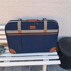 Blauwe valies, Wieltjes, Gebruikt, Hard kunststof, 45 tot 55 cm